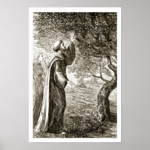 St. Columba ändert bittere Frucht in Bonbon, von Poster