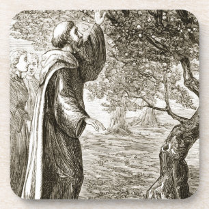 St. Columba ändert bittere Frucht in Bonbon, von Untersetzer