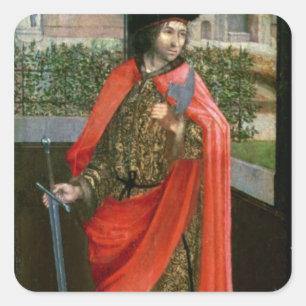 St. Crispin, 16. Jahrhundert Quadratischer Aufkleber