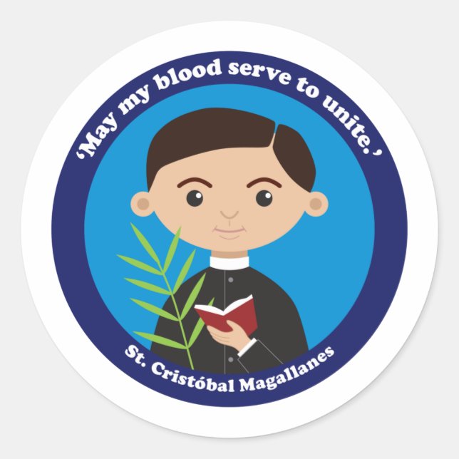 St. Cristóbal Magallanes Runder Aufkleber (Vorderseite)