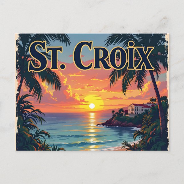St Croix dreaming Postkarte (Vorderseite)