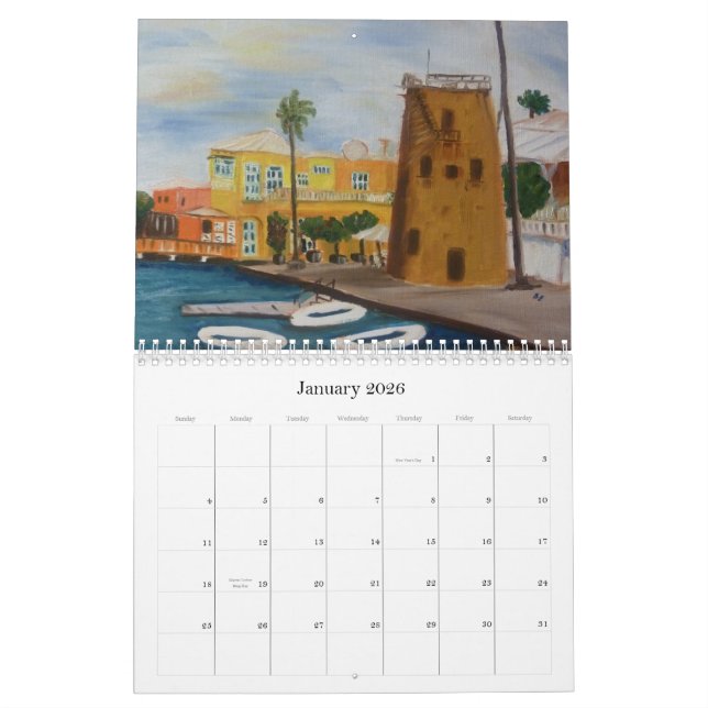 St. Croix: Meine bunte Insel durch Kunst… Kalender (Jan 2026)