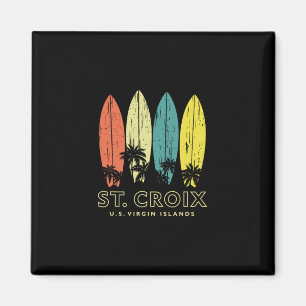 St Croix Retro Surfboards Vintage Jungen Mädchen S Magnet