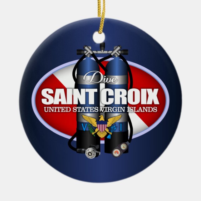 St Croix (ST) Keramik Ornament (Vorne)