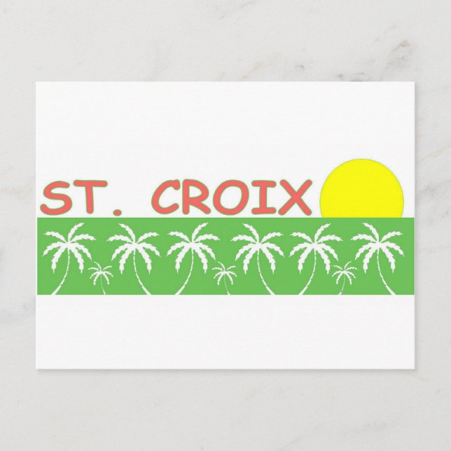 St. Croix, US-Jungfrau Postkarte (Vorderseite)