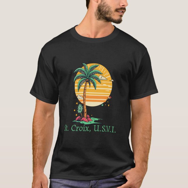 St. Croix usvi US Virgin Island Souvenir Vacation  T-Shirt (Vorderseite)
