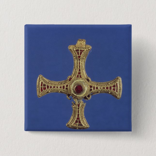 St Cuthbert Kreuz Button (Vorderseite)