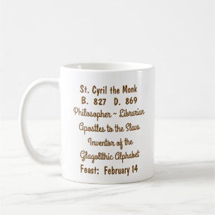 St. Cyril le moine (M 002) Café Mug #1c