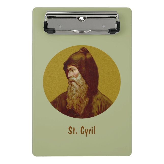 St. Cyril the Monk (M 002) Mini Klemmbrett (Vorderseite)