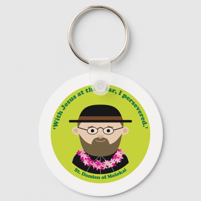 St. Damien von Molokai Schlüsselanhänger (Vorderseite)