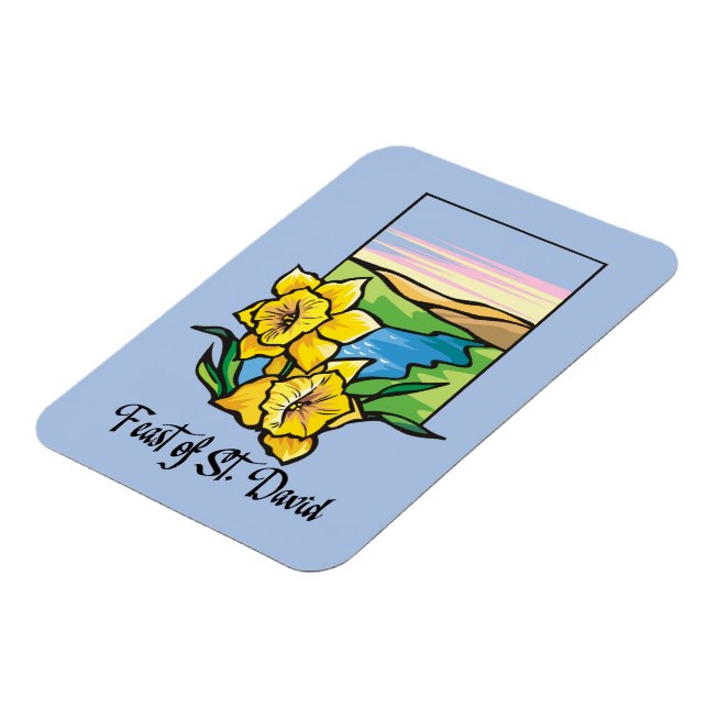 St. David-Daffodillfest Magnet (Linke Seite)