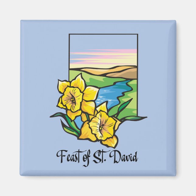 St. David Daffodils Fest Magnet (Vorne)