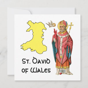 St. David von Wales (P 001) mit Umrisskarte