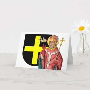 St. David von Wales (P 001) und sein Schild Karte