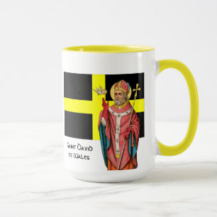 St. David von Wales (P 001) und seine Flagge Tasse