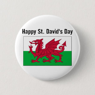 St. David's Day 2 Button