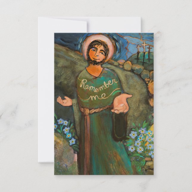 St. Dismas, die Gute-Dieb-Gebet-Karte (Vorderseite)