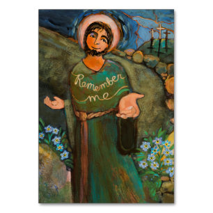 St. Dismas, die Gute-Dieb-Gebet-Karte Tischnummer