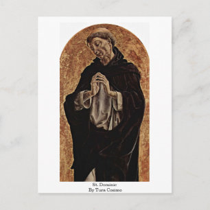 St. Dominic by Tura Cosimo Postkarte
