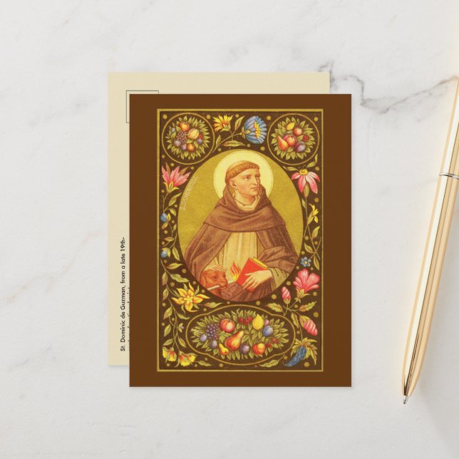 St. Dominic de Guzman (PM 02) Carte postale 2 (Devant/Arrière en situation)