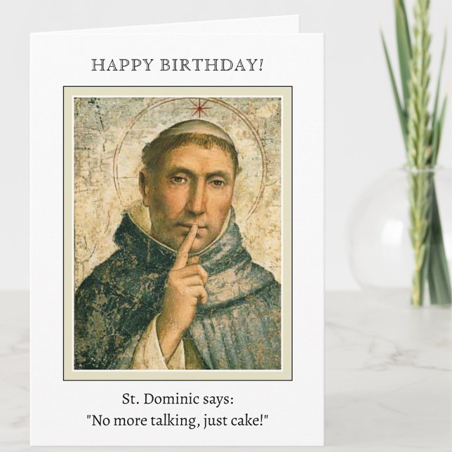 St. Dominic Geburtstag Segen Religious Karte (Von Creator hochgeladen)