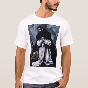 St Dominic im Gebet T-Shirt