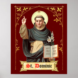 St. Dominic Preaching (BEN 002) Poster