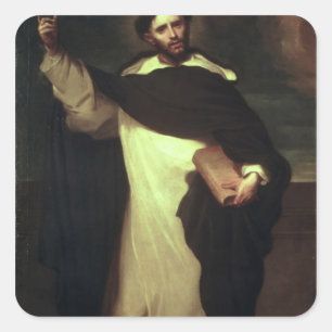 St Dominic Quadratischer Aufkleber