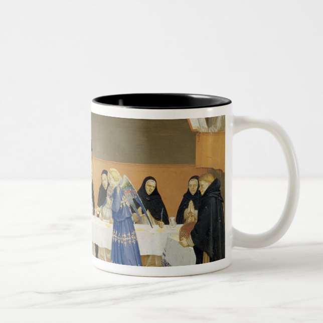 St Dominic und seine Begleiter gefüttert durch Zweifarbige Tasse (Rechts)