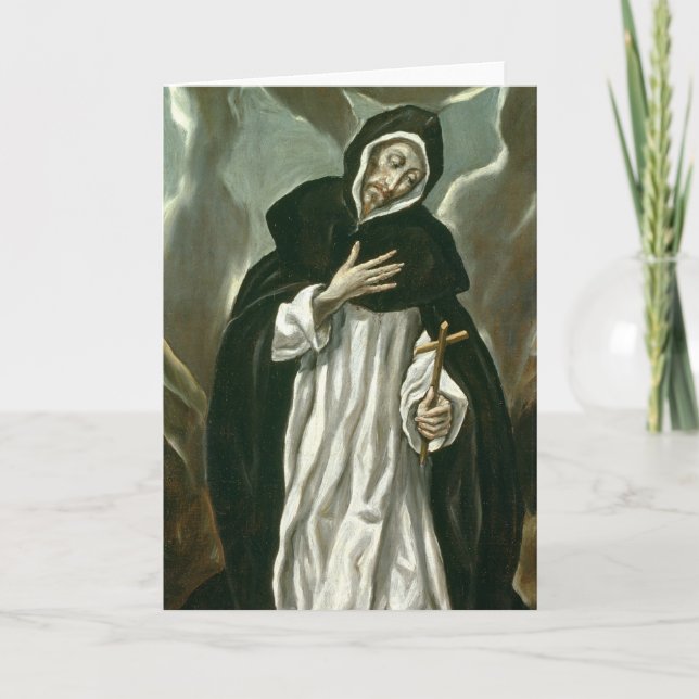 St Dominic von Guzman Karte (Vorderseite)