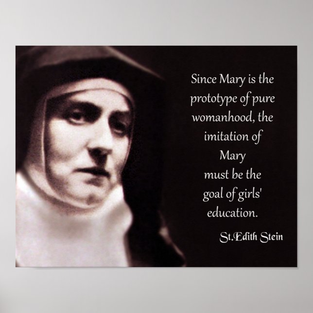 St. Edith Stein Poster (Vorne)