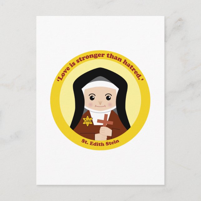 St. Edith Stein Postkarte (Vorderseite)