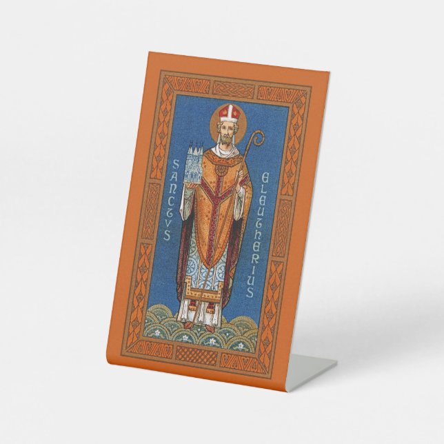 St. Eleutherius von Tournai (GD 01) Sockelschild (Vorderseite)