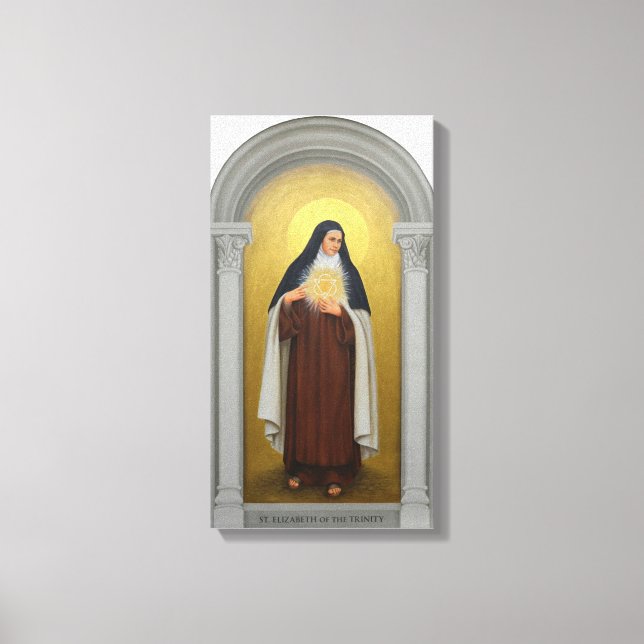 St. Elisabeth der Dreifaltigkeit Katholische Karme Leinwanddruck (Vorderseite)