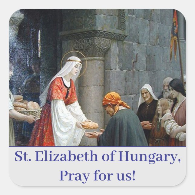St. Elisabeth of Hungary Classic Round Sticker (Vorderseite)