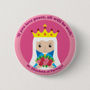 St. Elisabeth von Portugal Button