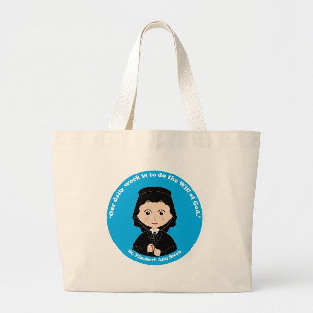 St. Elizabeth Ann Seton Jumbo Stoffbeutel (Vorne)