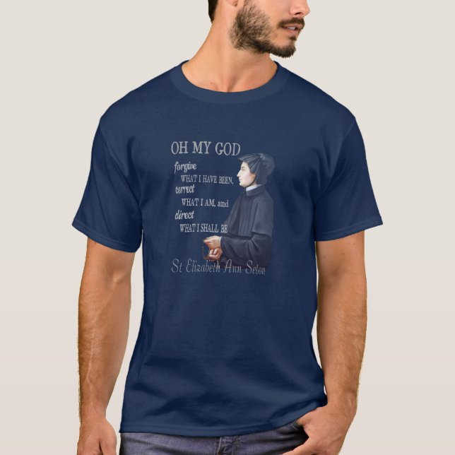 St Elizabeth Ann Seton Katholische Heilige T-Shirt (Vorderseite)