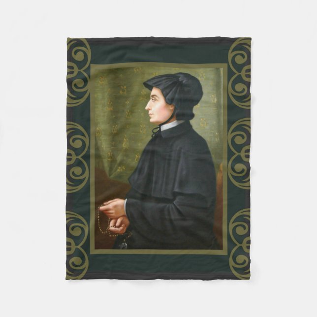 St. Elizabeth Ann Seton Sister Rosary Wohltätigkei Fleecedecke (Vorderseite)