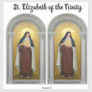 St. Elizabeth der Dreiheit, Carmelite Heiliges Aufkleber