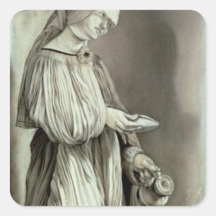 St. Elizabeth von Ungarn 1509 Quadratischer Aufkleber