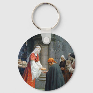 St. Elizabeth von Ungarn füttert die Armen Schlüsselanhänger