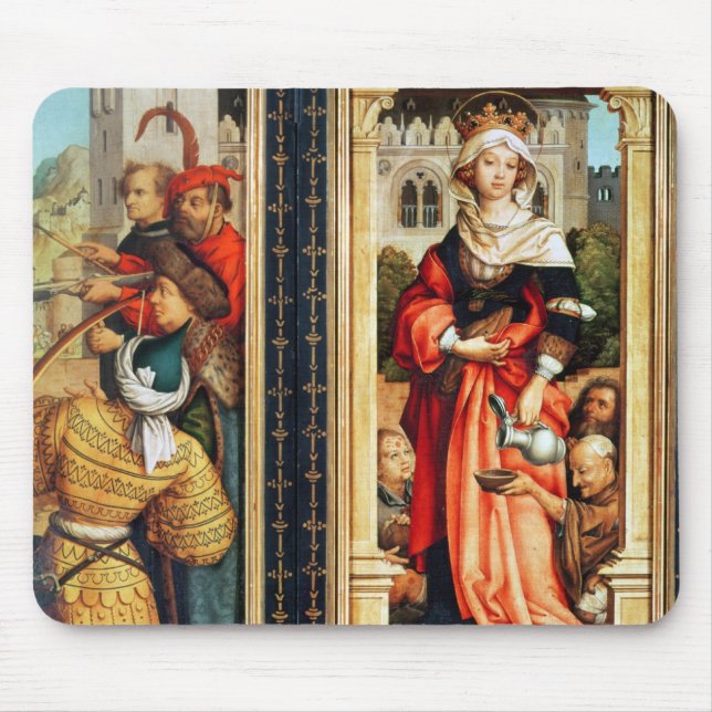 St. Elizabeth von Ungarn Mousepad (Vorne)