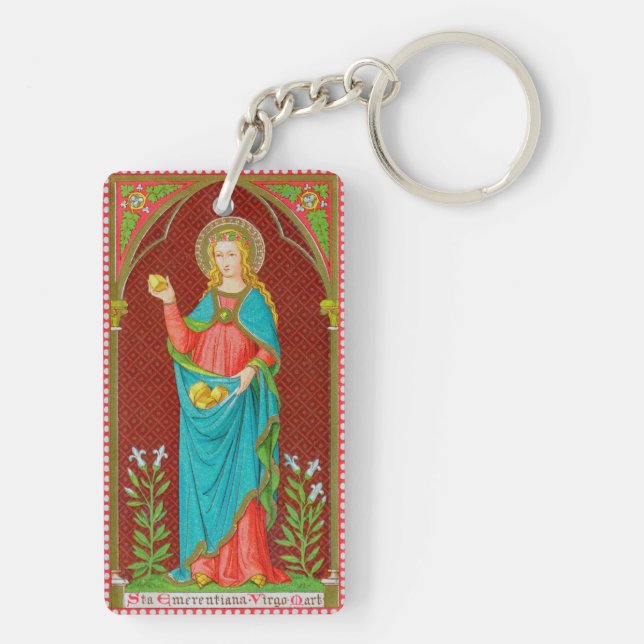 St. Emerentiana von Rom (SAU 36) Schlüsselanhänger (Rückseite)