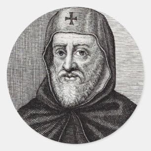 St. Ephrem der Syrer Lehrer der Buße Kunst Runder Aufkleber
