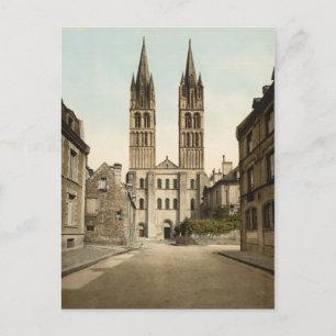 St Etienne Kirche, Caen, Frankreich Postkarte