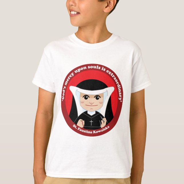 St. Faustina Kowalska T-Shirt (Vorderseite)