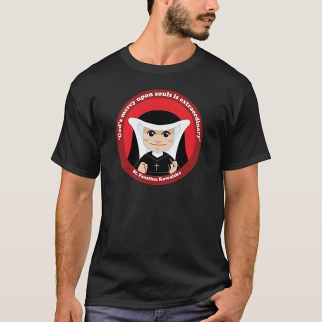 St. Faustina Kowalska T-Shirt (Vorderseite)
