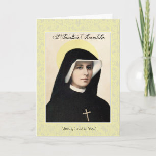 St. Faustina Kowalska von göttlicher Barmherzigkei Karte