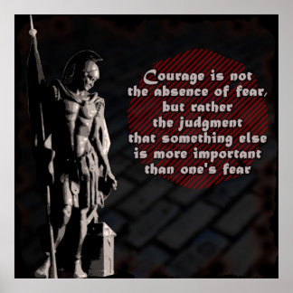 St. Florian Courage Feuerwehrposter Poster